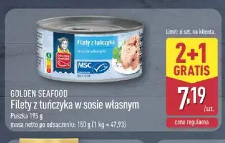 Filety z tuńczyka w sosie własnym GOLDEN SEAFOOD