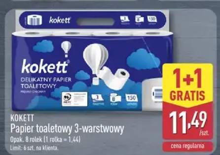 Papier toaletowy 3-warstwowy KOKETT