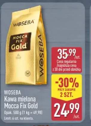 Kawa mielona Mocca Fix Gold WOSEBA