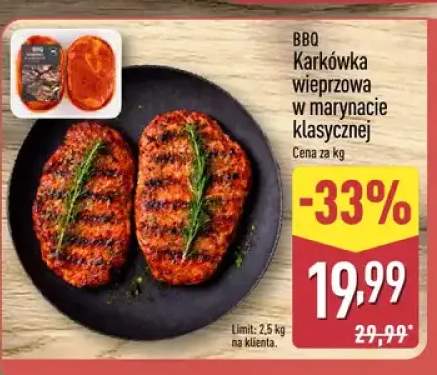 Karkówka wieprzowa w marynacie klasycznej BBQ