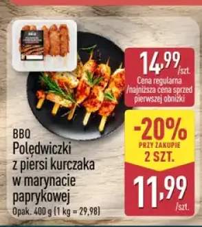 Polędwiczki z piersi kurczaka w marynacie paprykowej BBQ
