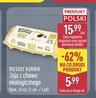 Jaja z chowu ekologicznego WESOŁY KURNIK