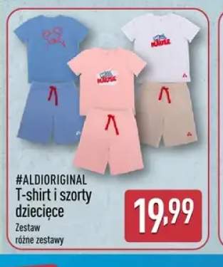 T-shirt i szorty dziecięce #ALDIORIGINAL