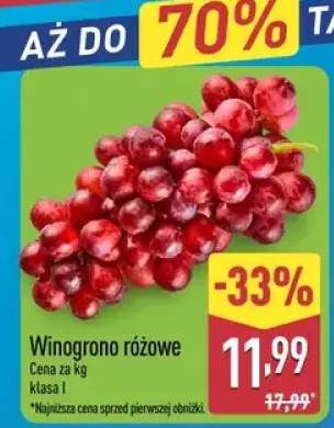 Winogrono różowe klasa I