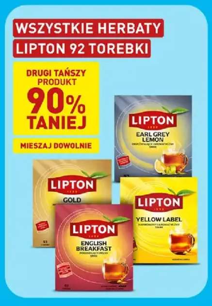 Herbata Lipton Earl Grey Lemon 92 torebki