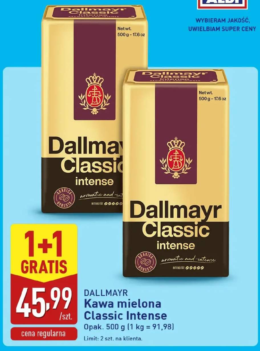 Kawa mielona Dallmayr Classic Intense