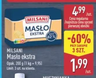 Masło ekstra Milsani