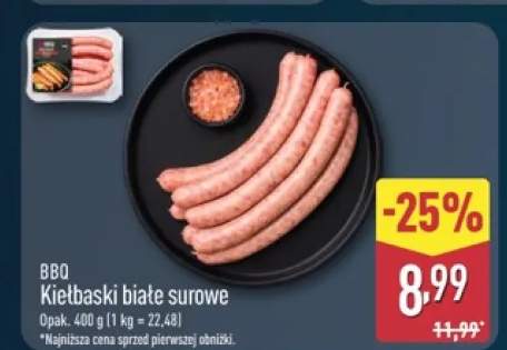 Kiełbaski białe surowe BBQ