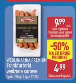 Frankfurterki wędzone surowe Wędliniarnia Premium