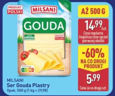 Ser Gouda plastry Milsani