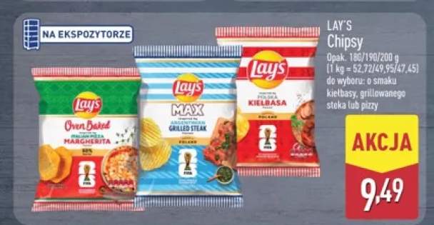 Chipsy Lay's Max o smaku grillowanego steka