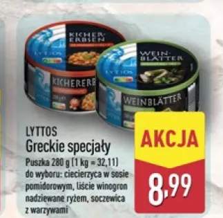 Greckie specjały ciecierzyca w sosie pomidorowym Lyttos