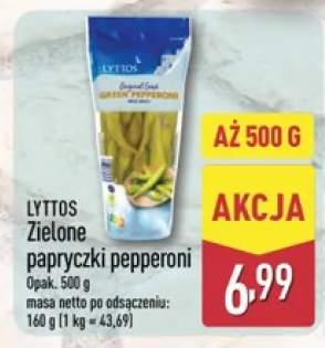 Zielone papryczki pepperoni Lyttos