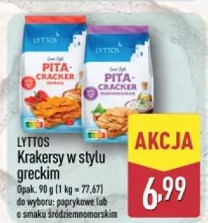 Krakersy w stylu greckim o smaku śródziemnomorskim Lyttos