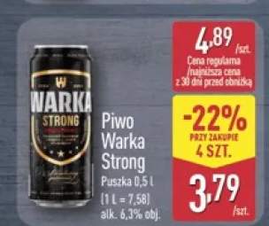 Piwo Warka Strong