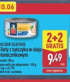 Filety z tuńczyka w oleju słonecznikowym Golden Seafood