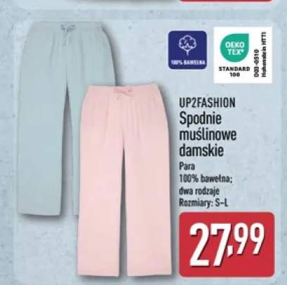 Spodnie muślinowe damskie UP2FASHION