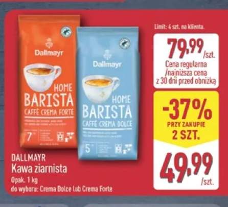 Kawa ziarnista Dallmayr Home Barista Caffè Crema Forte