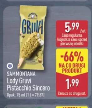 Lody Gruvi Pistacchio Sincero Sammontana