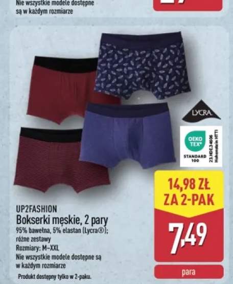 Bokserki męskie UP2FASHION 2-pak