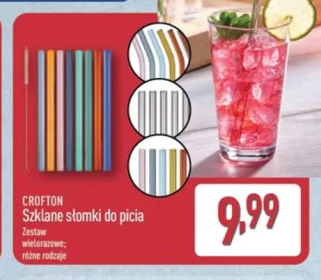 Szklane słomki do picia Crofton