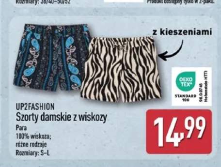 Szorty damskie z wiskozy UP2FASHION