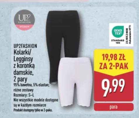 Legginsy damskie z koronką UP2Fashion 2-pak