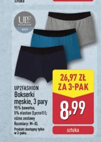 Bokserki męskie UP2FASHION 3-pak