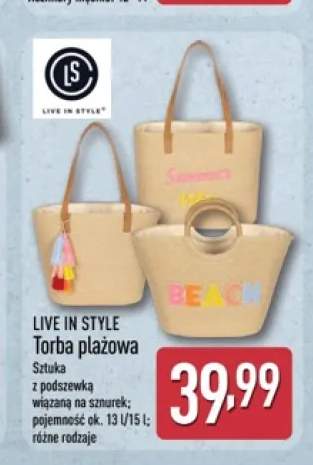 Torba plażowa LIVE IN STYLE