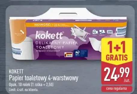 Papier toaletowy 4-warstwowy Kokett 10-pak