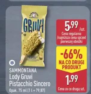 Lody Gruvi Pistacchio Sincero Sammontana
