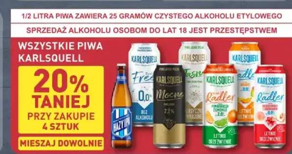 Piwo bezalkoholowe Karlsquell Free 0,0%