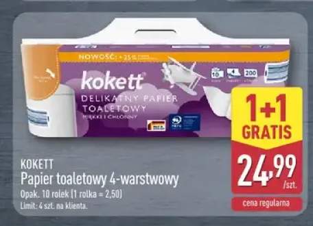 Papier toaletowy 4-warstwowy Kokett 10-pak