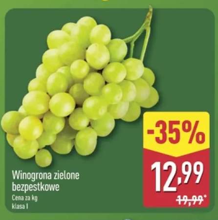 Winogrona zielone bezpestkowe