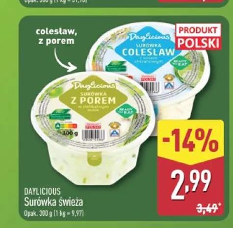 Surówka świeża Coleslaw Daylicious +1 wariant