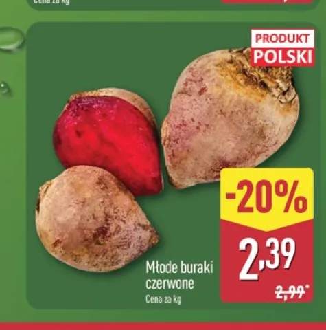 Buraki czerwone młode polskie