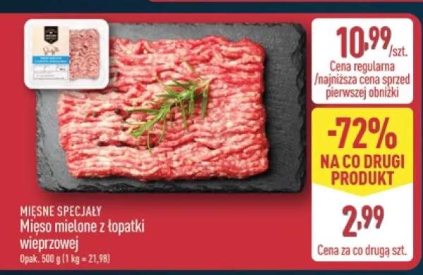 Mięso mielone z łopatki wieprzowej Mięsne Specjały