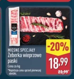 Żeberka wieprzowe paski Mięsne Specjały