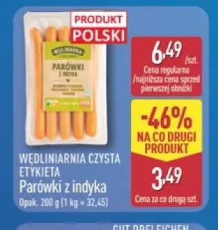 Parówki z indyka Wędliniarnia Czysta Etykieta
