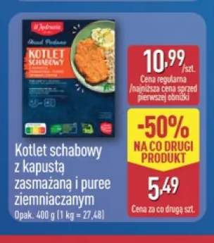 Kotlet schabowy z kapustą zasmażaną i puree ziemniaczanym U Jędrusia