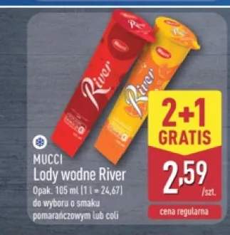 Lody wodne River o smaku pomarańczowym Mucci +1 wariant