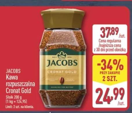 Kawa rozpuszczalna Jacobs Cronat Gold