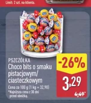Cukierki Pszczółka Choco bits o smaku pistacjowym +1 wariant