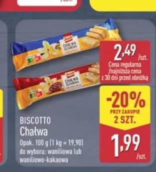 Chałwa Biscotto waniliowa +1 wariant