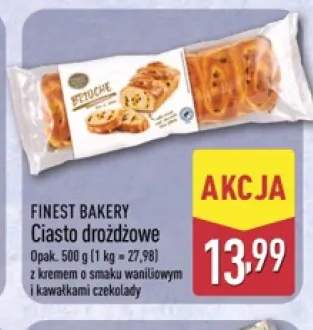 Ciasto drożdżowe z kremem o smaku waniliowym i kawałkami czekolady Finest Bakery