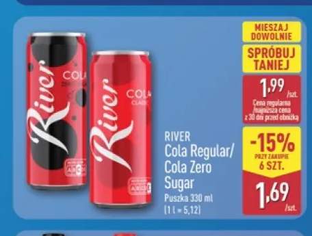 Napój gazowany River Cola Regular +1 wariant