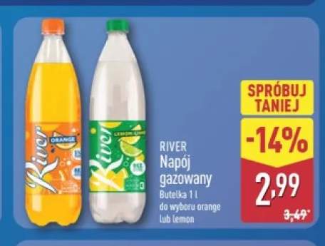 Napój gazowany River orange +1 wariant