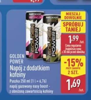 Napój z dodatkiem kofeiny Golden Power Watermelon +1 wariant