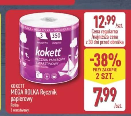 Ręcznik papierowy Kokett Mega Rolka