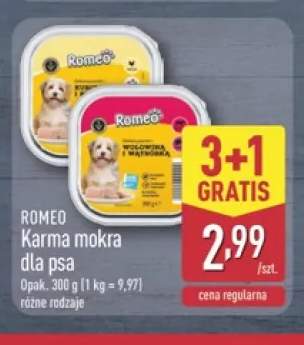 Karma mokra dla psa Romeo z drobiem +1 wariant